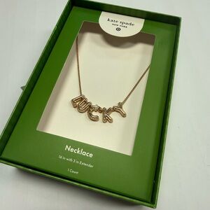 Kate Spade Gold 'Lucky' Pendant Necklace